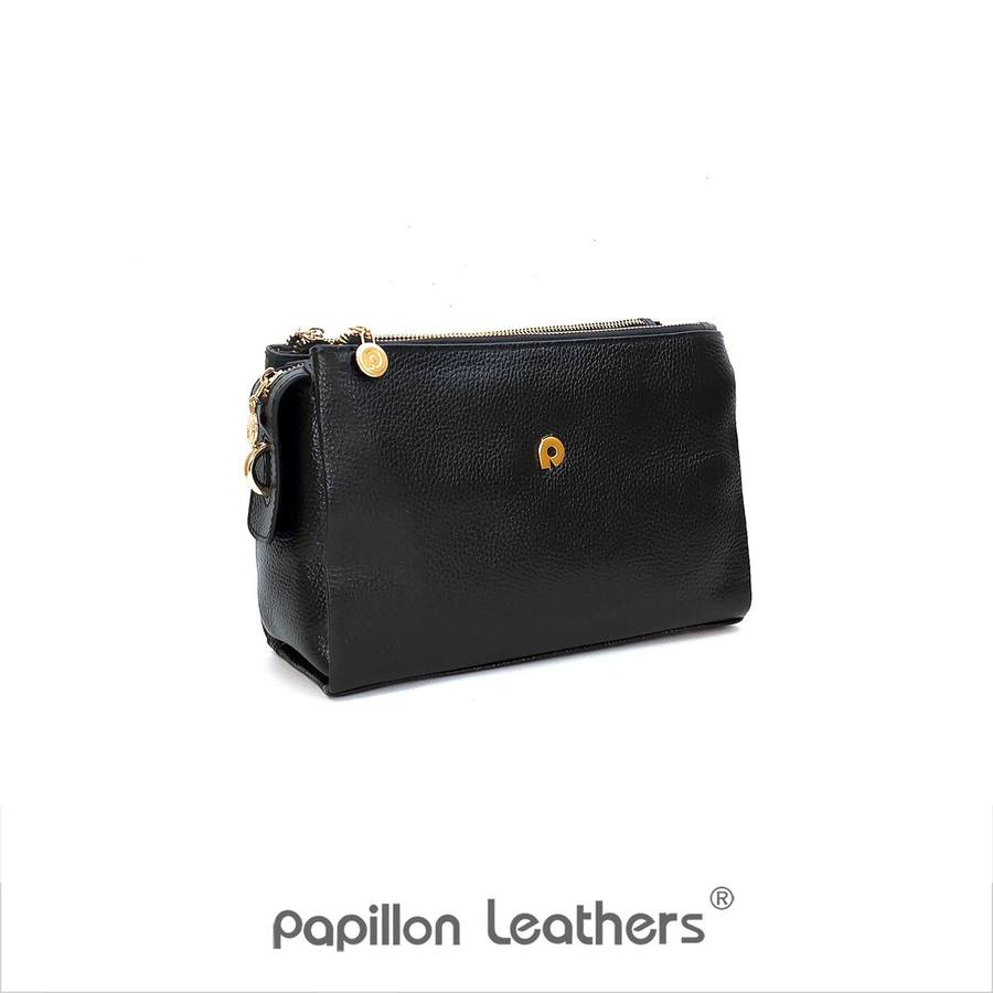 Tas kulit Papillon yang terawat dengan cara yang benar