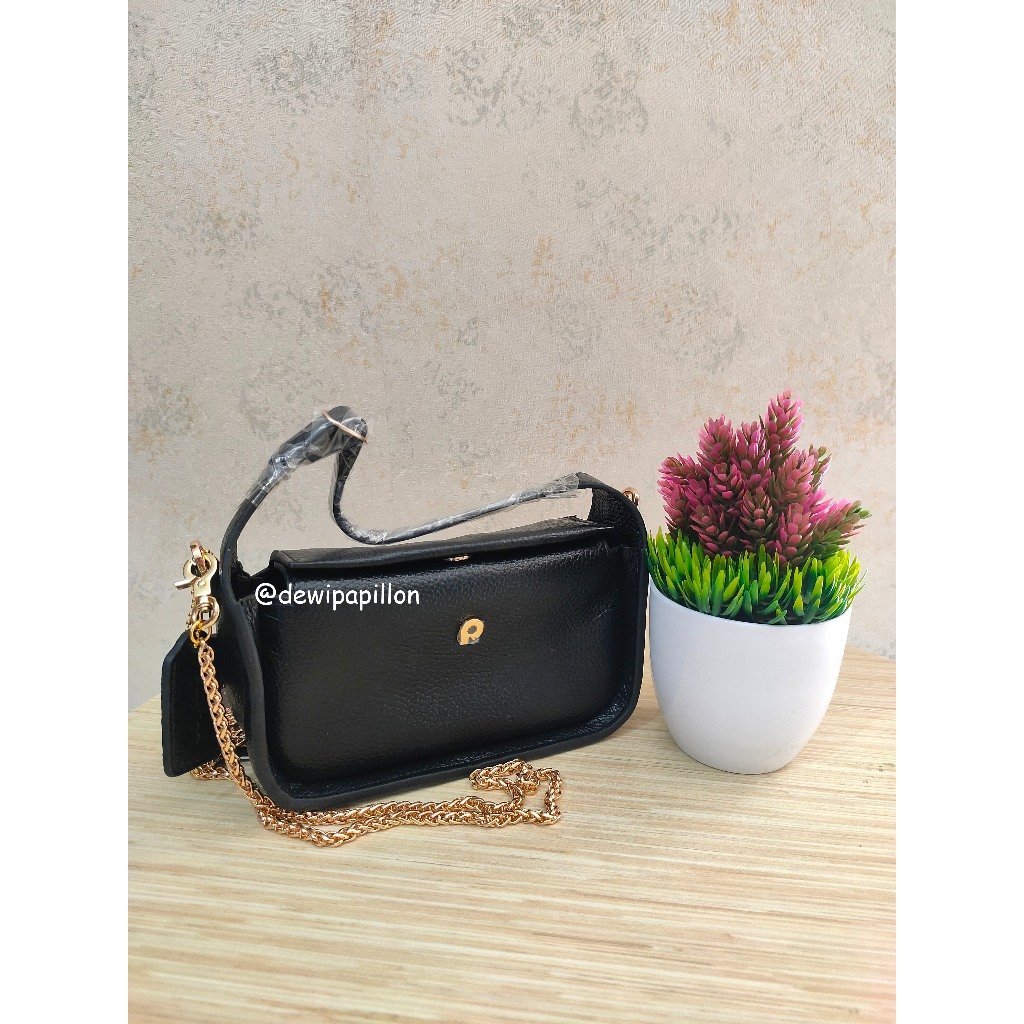 tas kulit hitam yang menjadi acuan harga grosir tas Papillon